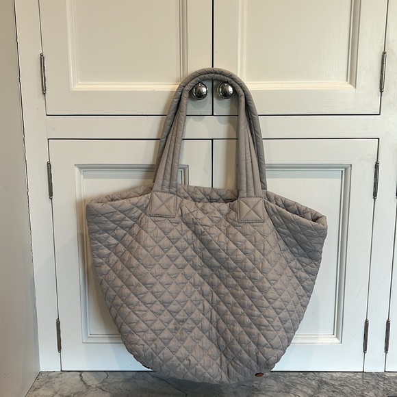 MZ Wallace Gray Quilted Tote - Picture 3 of 13